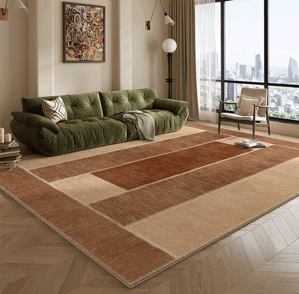 Abstract Modern Carpets for Living Room, Modern Rugs for Dining Room, Contemporary Rugs for Bedroom, Mid Century Modern Rugs Next to Bed-Silvia Home Craft
