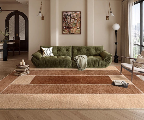 Abstract Modern Carpets for Living Room, Modern Rugs for Dining Room, Contemporary Rugs for Bedroom, Mid Century Modern Rugs Next to Bed-Silvia Home Craft