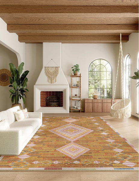 Morocco Rugs for Dining Room, Oversized Area Rugs for Living Room, Extra Large Vintage Persian Rugs, Traditional Colorful Moroccan Rug, Vintage Rugs for Bedroom-Silvia Home Craft