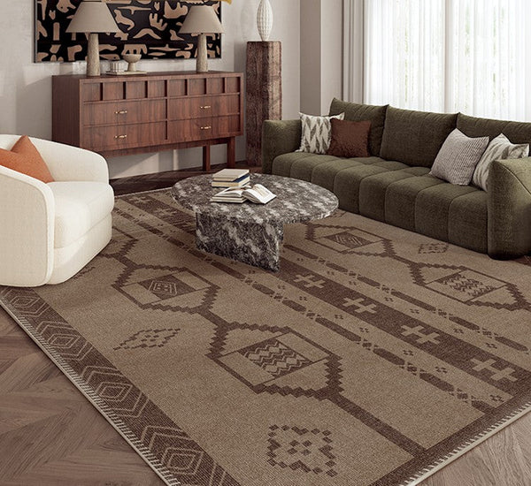 Large Contemporary Area Rugs for Dining Room, Modern Rugs for Living Room, Mid Century Area Rugs for Bedroom-Silvia Home Craft