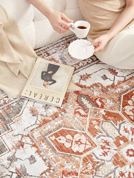 Extra Large Vintage Persian Rugs, Persain Rugs for Bedroom, Oversized Area Rugs for Living Room, Traditional Persian Rug, Vintage Area Rugs for Dining Room-Silvia Home Craft