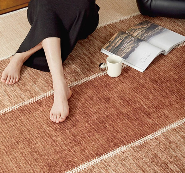 Abstract Modern Carpets for Living Room, Modern Rugs for Dining Room, Contemporary Rugs for Bedroom, Mid Century Modern Rugs Next to Bed-Silvia Home Craft