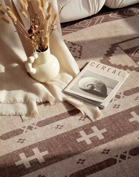 Large Contemporary Area Rugs for Dining Room, Modern Rugs for Living Room, Mid Century Area Rugs for Bedroom-Silvia Home Craft
