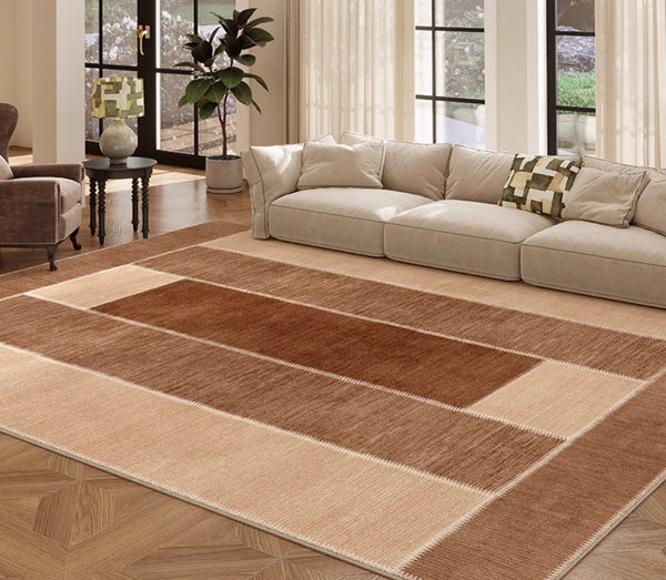 Abstract Modern Carpets for Living Room, Modern Rugs for Dining Room, Contemporary Rugs for Bedroom, Mid Century Modern Rugs Next to Bed-Silvia Home Craft