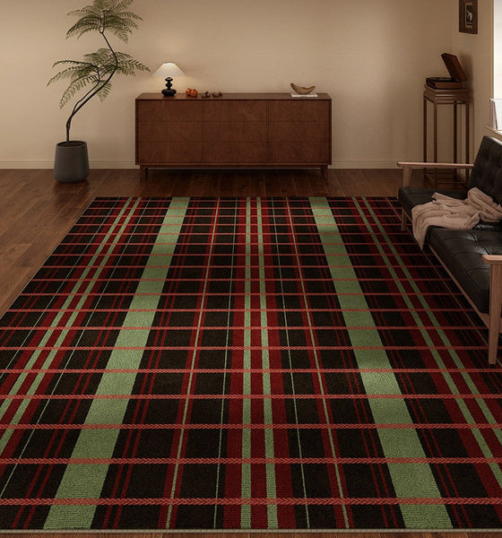 Mid Century Modern Rugs, Contemporary Modern Rugs for Living Room, Colorful Absract Rugs for Bedroom, Minimalist Geometric Rugs for Living Room-Silvia Home Craft