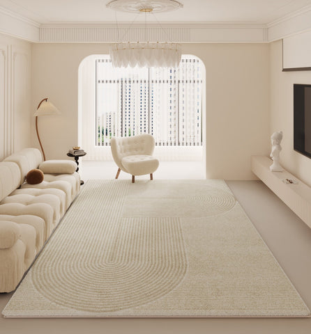 Soft Modern Rug for Living Room, Bedroom Floor Rugs, Geometric Contemporary Rugs for Dining Room, Large Modern Rugs for Living Room-Silvia Home Craft
