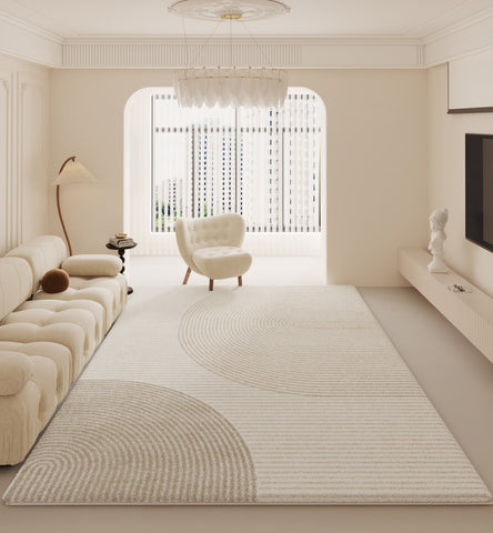 Geometric Contemporary Rugs for Dining Room, Soft Modern Rug for Bedroom, Large Modern Rugs for Living Room, Modern Rugs for Sale-Silvia Home Craft