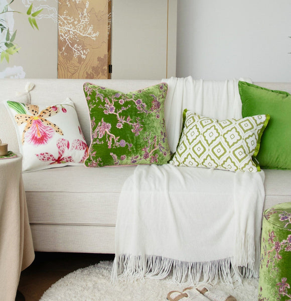 Modern Decorative Cushion Covers, Unique Decorative Pillow Arrangement Ideas for Couch, Decorative Pillows for Living Room, Large Decorative Pillows for Interior Design-Silvia Home Craft