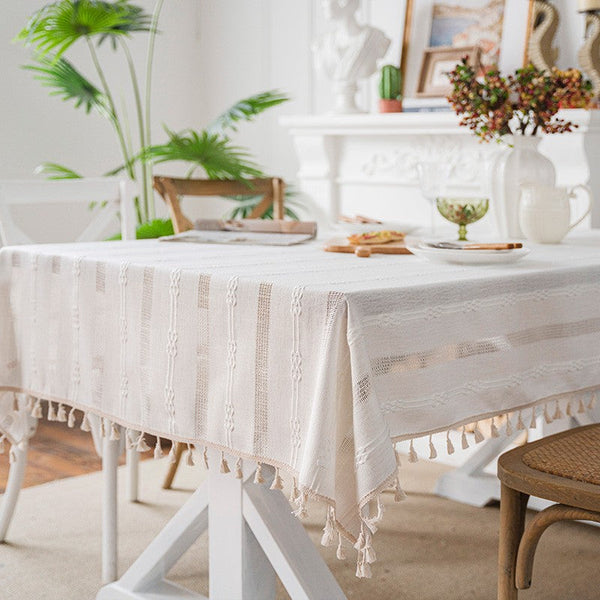 Rustic Table Covers for Kitchen, Linen Rectangular Tablecloth for Oval Table, Country Farmhouse Tablecloth, Large Rectangle Tablecloth for Dining Room Table-Silvia Home Craft
