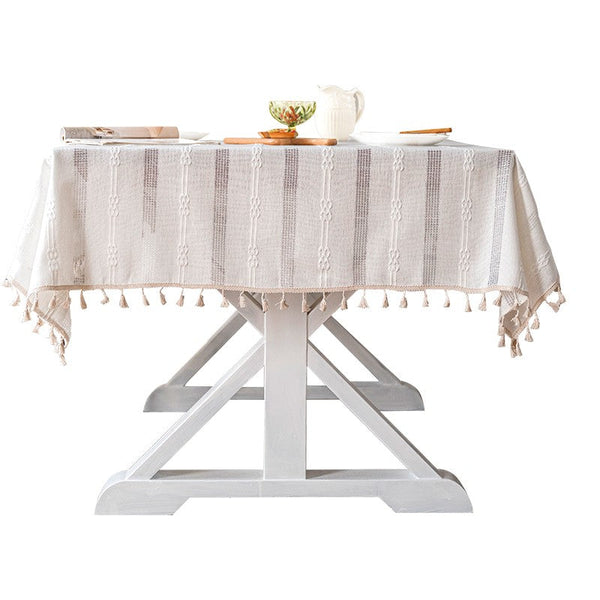 Rustic Table Covers for Kitchen, Linen Rectangular Tablecloth for Oval Table, Country Farmhouse Tablecloth, Large Rectangle Tablecloth for Dining Room Table-Silvia Home Craft