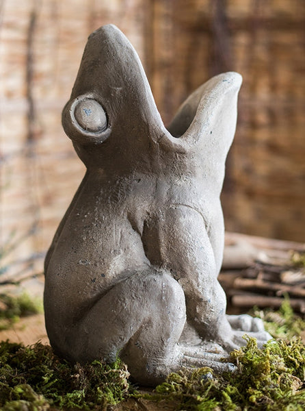 Frog Flowerpot for Garden Decoration, Beautiful Cute Frog Statues, Garden Animal Statues, Unique Modern Garden Sculptures, Creative Villa Outdoor Gardening Ideas-Silvia Home Craft