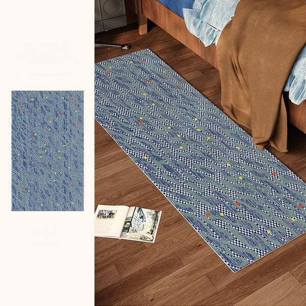Abstract Area Rugs for Living Room, Contemporary Modern Rugs Next to Bed, Modern Carpets for Office, Geometric Modern Rugs under Dining Room Table-Silvia Home Craft