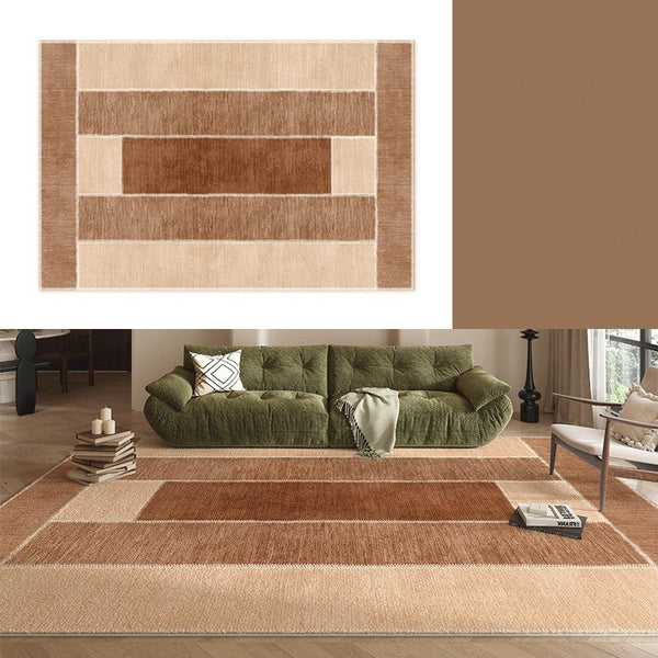 Abstract Modern Carpets for Living Room, Modern Rugs for Dining Room, Contemporary Rugs for Bedroom, Mid Century Modern Rugs Next to Bed-Silvia Home Craft