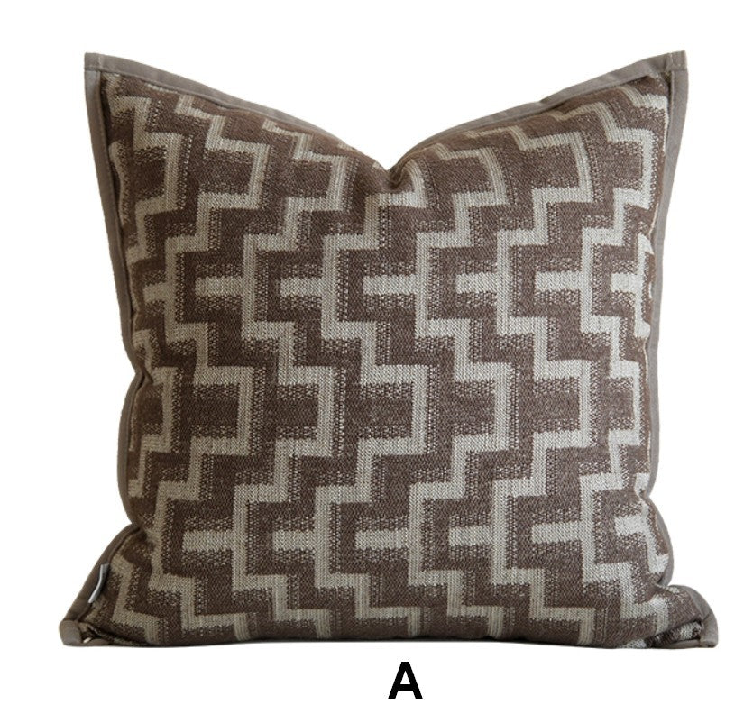 Geometric Modern Sofa Pillows, Contemporary Throw Pillows, Modern Pillows for Bedroom, Modern Sofa Pillows, Mid Century Decorative Pillows for Couch-Silvia Home Craft