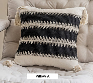 Decorative Pillow Covers, Large Modern Decorative Pillows for Bedroom, Large Square Modern Decorative Pillows for Couch, Contemporary Modern Sofa Pillows-Silvia Home Craft