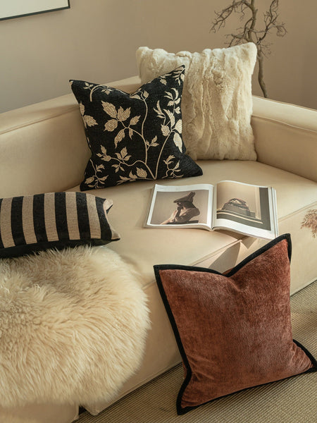 Large Decorative Throw Pillows, Modern Decorative Pillow Covers, Decorative Pillow Arrangement Ideas for Couch, Decorative Pillows for Living Room-Silvia Home Craft