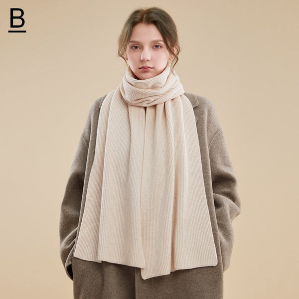 Beige Winter Scarf, Fashion Designer Scarf, Cold Weather Scarf, Cashmere Scarf for Women, Casual Scarf for Women, Modern Wool Scarf for Women-Silvia Home Craft