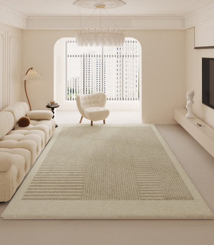 Modern Rug Ideas for Living Room, Bedroom Floor Rugs, Contemporary Area Rugs for Dining Room, Abstract Modern Rugs for Living Room-Silvia Home Craft