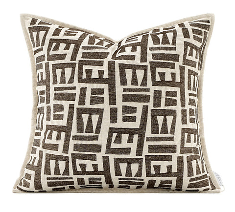 Simple Decorative Pillows for Couch, Contemporary Throw Pillows for Living Room, Modern Sofa Pillows, Modern Square Pillows-Silvia Home Craft