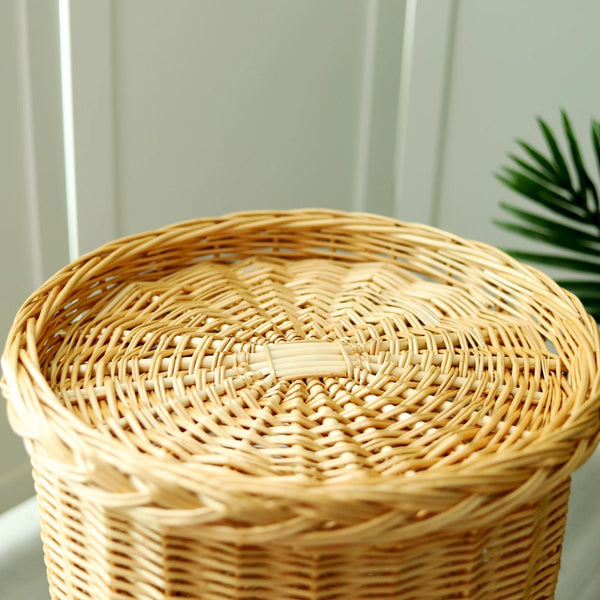 Large Cat House Basket with Washable Cushion for Indoor Cats and Dogs, Triple-Layer Cat Bed-Silvia Home Craft