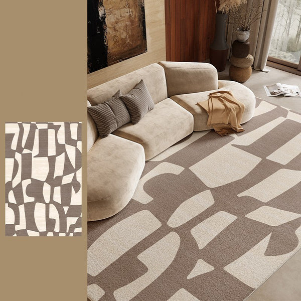 Abstract Contemporary Rugs for Bedroom, Modern Rugs under Sofa, Dining Room Floor Rugs, Modern Rug Ideas for Living Room-Silvia Home Craft