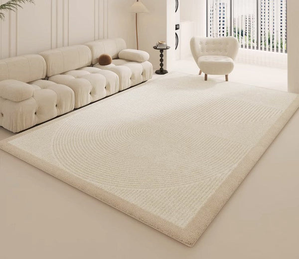 Large Modern Rugs for Living Room, Geometric Contemporary Rugs for Dining Room, Soft Modern Rug for Bedroom, Modern Rugs for Sale-Silvia Home Craft