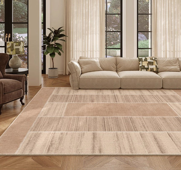 Modern Rugs for Dining Room, Contemporary Rugs for Bedroom, Abstract Modern Carpets for Living Room, Mid Century Modern Rugs Next to Bed-Silvia Home Craft