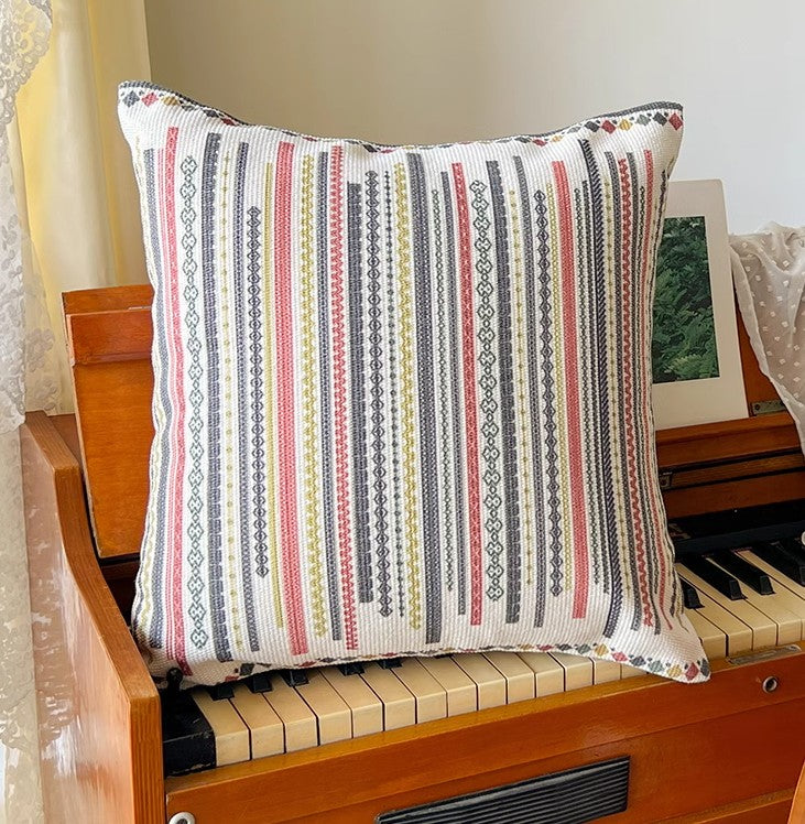 Decorative Throw Pillows for Dining Room, Bohemian Decorative Sofa Pillows, Geometric Modern Pillow Covers, Oriental Square Pillows for Couch-Silvia Home Craft