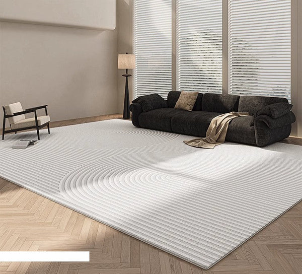 Modern Rugs under Dining Room Table, Modern Carpets for Kitchen, Geometric Contemporary Modern Rugs Next to Bed, Abstract Area Rugs for Living Room-Silvia Home Craft