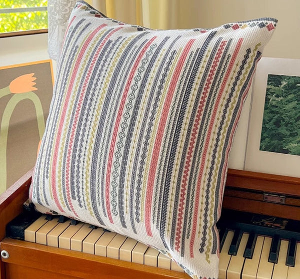 Decorative Throw Pillows for Dining Room, Bohemian Decorative Sofa Pillows, Geometric Modern Pillow Covers, Oriental Square Pillows for Couch-Silvia Home Craft