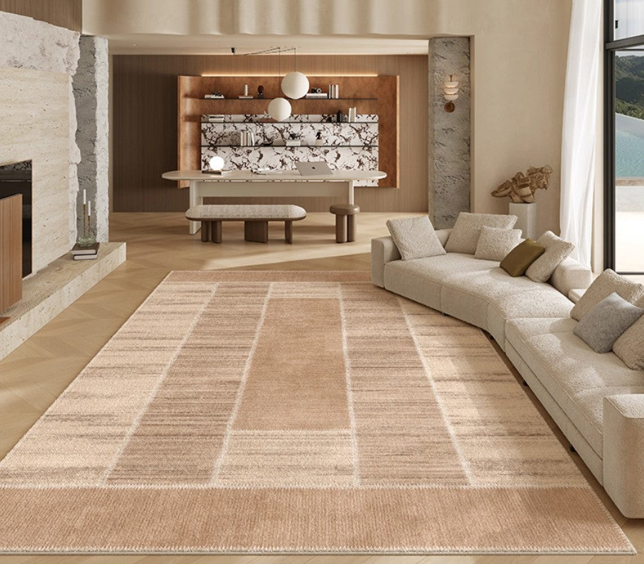 Modern Rugs for Dining Room, Contemporary Rugs for Bedroom, Abstract Modern Carpets for Living Room, Mid Century Modern Rugs Next to Bed-Silvia Home Craft