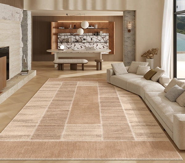 Modern Rugs for Dining Room, Contemporary Rugs for Bedroom, Abstract Modern Carpets for Living Room, Mid Century Modern Rugs Next to Bed-Silvia Home Craft