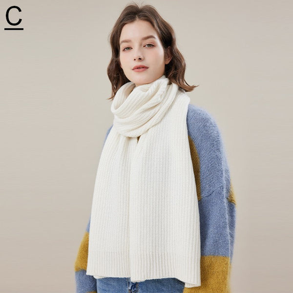 Warm Winter Scarf, Soft Cashmere Scarf for Women, Casual Scarf for Women, Cold Weather Scarf, Fashion Designer Scarf, Green White Grey Wool Scarf for Women-Silvia Home Craft