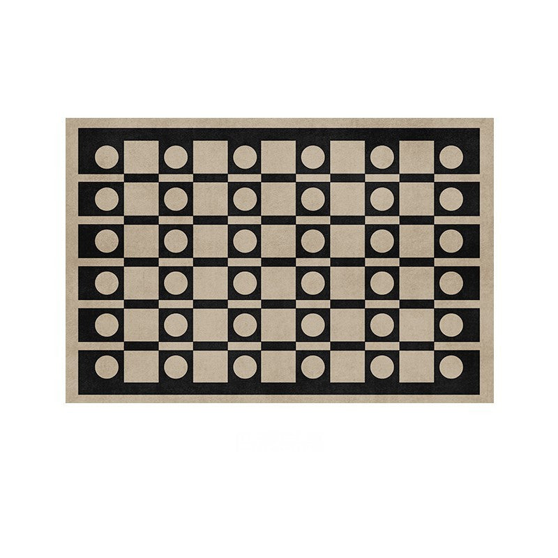 Mid Century Modern Rugs Next to Bed, Modern Rugs for Dining Room, Thick Contemporary Rugs for Bedroom, Modern Carpets for Living Room-Silvia Home Craft