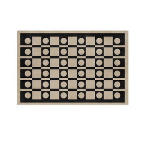 Mid Century Modern Rugs Next to Bed, Modern Rugs for Dining Room, Thick Contemporary Rugs for Bedroom, Modern Carpets for Living Room-Silvia Home Craft