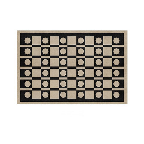 Mid Century Modern Rugs Next to Bed, Modern Rugs for Dining Room, Thick Contemporary Rugs for Bedroom, Modern Carpets for Living Room-Silvia Home Craft