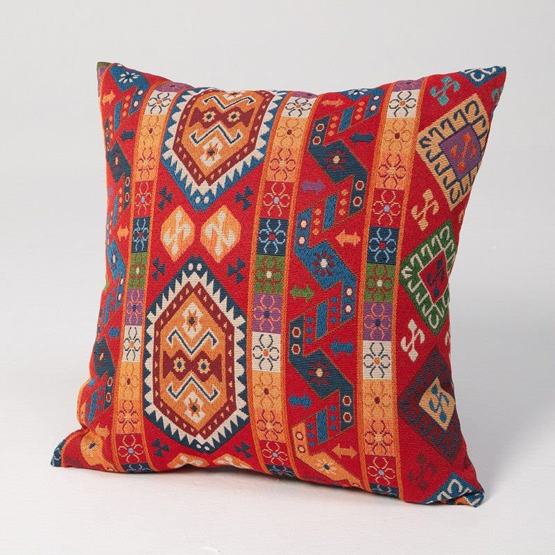 Extra Large Decorative Throw Pillows, Modern Sofa Pillows for Bedroom, Bohemian Decorative Sofa Pillows, Geometric Pattern Chenille Throw Pillow for Couch-Silvia Home Craft