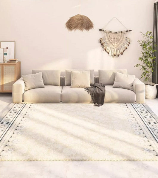 Abstract Contemporary Rug Ideas for Living Room, Hallway Modern Runner Rugs, Modern Runner Rugs Next to Bed, Extra Large Modern Rugs for Dining Room-Silvia Home Craft