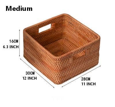 Storage Basket for Shelves, Rectangle Storage Basket for Toys, Storage Baskets for Bathroom, Kitchen Storage Baskets-Silvia Home Craft