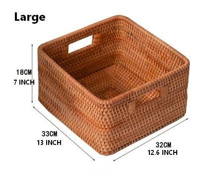 Storage Basket for Shelves, Rectangle Storage Basket for Toys, Storage Baskets for Bathroom, Kitchen Storage Baskets-Silvia Home Craft