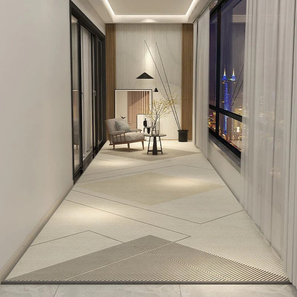 Abstract Entryway Runner Rug Ideas, Modern Long Hallway Runners, Entrance Hallway Runners, Non Slip Runner Rugs, Long Hallway Runners, Extra Long Narrow Runner Rugs-Silvia Home Craft