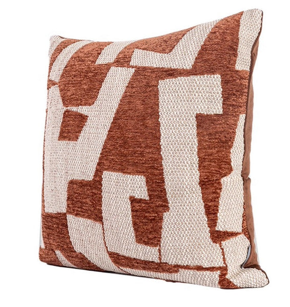 Contemporary Throw Pillow for Living Room, Modern Square Pillows, Large Abstract Throw Pillows for Couch, Modern Sofa Throw Pillows-Silvia Home Craft