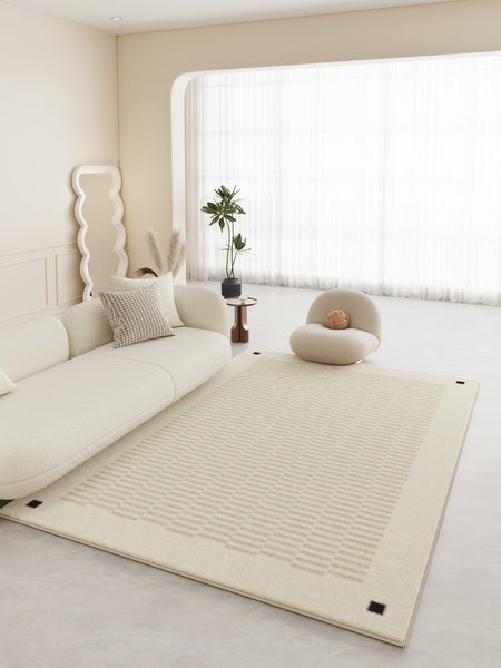 Simple Large Modern Rugs for Living Room, Modern Rugs for Dining Room, Abstract Modern Rugs for Bedroom, Abstract Geometric Modern Rugs-Silvia Home Craft