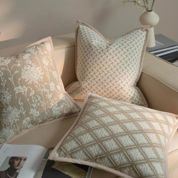 Modern Decorative Pillow Cover, Decorative Throw Pillows for Living Room, Decorative Pillow Arrangement Ideas for Couch, Modern Sofa Pillows-Silvia Home Craft