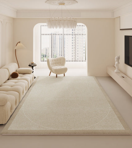 Large Modern Rugs for Living Room, Geometric Contemporary Rugs for Dining Room, Soft Modern Rug for Bedroom, Modern Rugs for Sale-Silvia Home Craft
