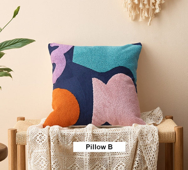 Large Modern Sofa Cushion, Decorative Pillow Covers, Modern Pillows for Couch, Abstract Decorative Throw Pillows for Living Room-Silvia Home Craft