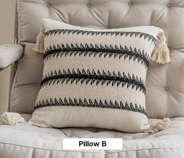 Decorative Pillow Covers, Large Modern Decorative Pillows for Bedroom, Large Square Modern Decorative Pillows for Couch, Contemporary Modern Sofa Pillows-Silvia Home Craft