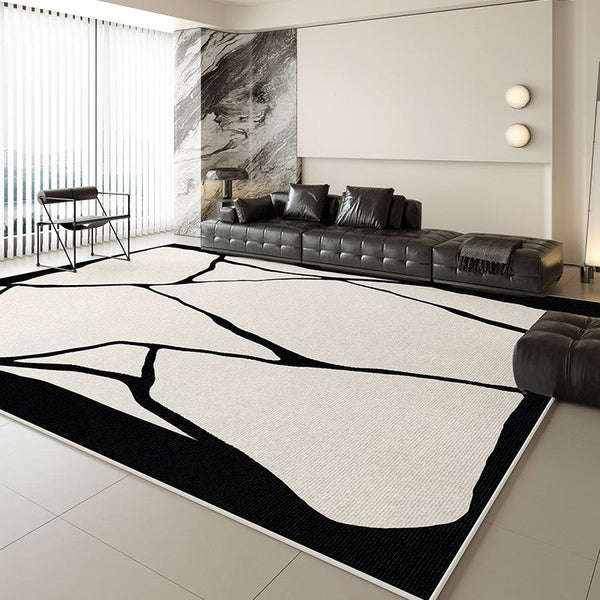 Contemporary Modern Rugs for Bedroom, Large Modern Rugs for Living Room, Extra Large Geometric Modern Rugs for Dining Room-Silvia Home Craft