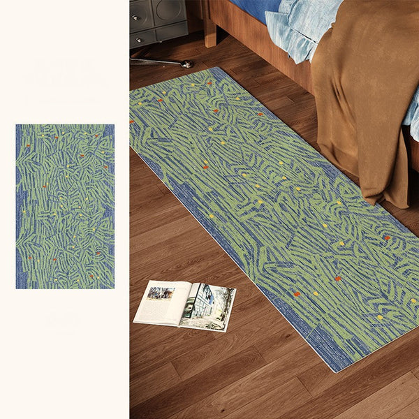 Contemporary Modern Rugs Next to Bed, Abstract Area Rugs for Living Room, Modern Carpets for Office, Geometric Modern Rugs under Dining Room Table-Silvia Home Craft