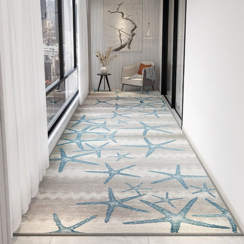 Long Narrow Runner Rugs, Abstract Modern Long Hallway Runners, Entrance Hallway Runners, Entryway Runner Rug Ideas, Kitchen Runner Rugs-Silvia Home Craft